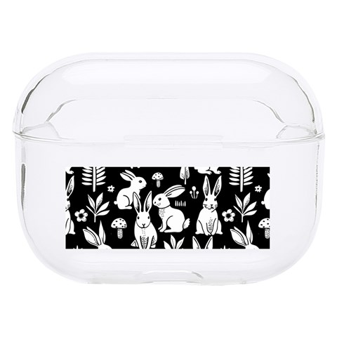 Easter bunny pattern Hard PC AirPods Pro Case from ArtsNow.com Front
