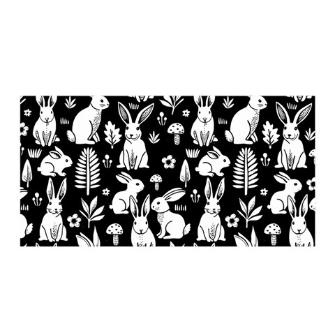 Easter bunny pattern Satin Wrap 35  x 70  from ArtsNow.com Front