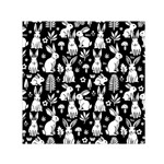 Easter bunny pattern 30  x 30  Large Square Satin Scarf