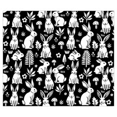 Easter bunny pattern Zipper Large Tote Bag from ArtsNow.com Back