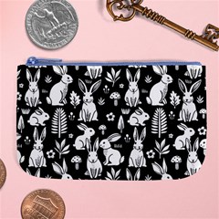Easter bunny pattern Large Coin Purse from ArtsNow.com Front