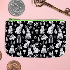 Easter bunny pattern Large Coin Purse from ArtsNow.com Front
