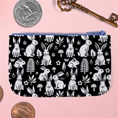 Easter bunny pattern Large Coin Purse from ArtsNow.com Back