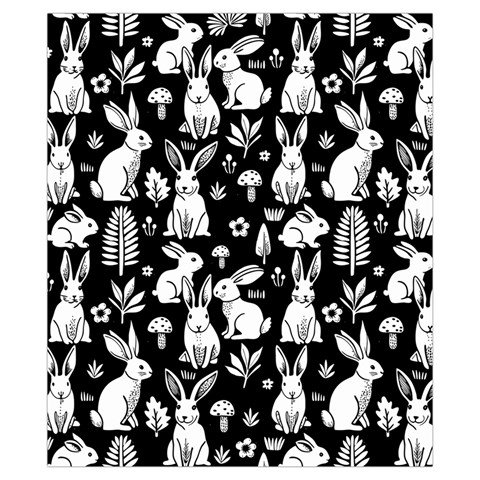 Easter bunny pattern Drawstring Pouch (XS) from ArtsNow.com Back