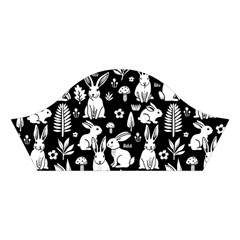 Easter bunny pattern Cotton Crop Top from ArtsNow.com Left Sleeve