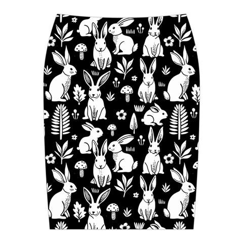 Easter bunny pattern Midi Wrap Pencil Skirt from ArtsNow.com Back