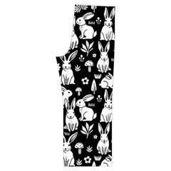 Easter bunny pattern Short Sleeve Long Pants Satin Pajamas Set from ArtsNow.com Back Bottom Right