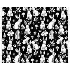 Easter bunny pattern Zipper Medium Tote Bag from ArtsNow.com Front