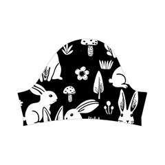 Easter bunny pattern Kids  Short Sleeve Velvet Dress from ArtsNow.com Right Sleeve