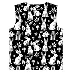 Easter bunny pattern Kid s Button Up Puffer Vest from ArtsNow.com Back