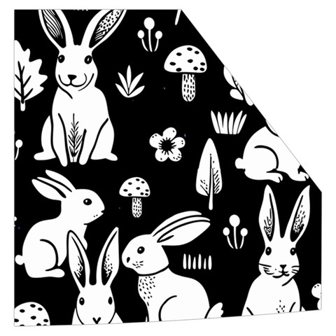 Easter bunny pattern Kid s Button Up Puffer Vest from ArtsNow.com Pocket Left