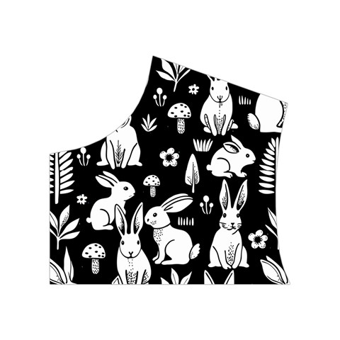Easter bunny pattern Women s Button Up Vest from ArtsNow.com Top Left