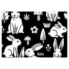 Easter bunny pattern Everyday Shoulder Bag with Pouch Bag from ArtsNow.com Zipper Tail