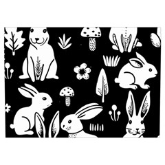 Easter bunny pattern Everyday Shoulder Bag with Pouch Bag from ArtsNow.com Front Pocket