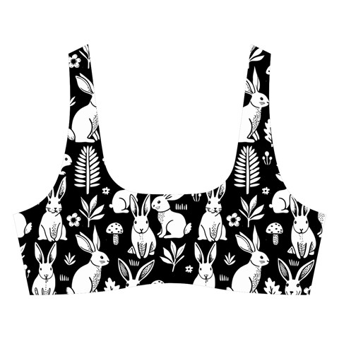 Easter bunny pattern Cross Back Hipster Bikini Set from ArtsNow.com Front