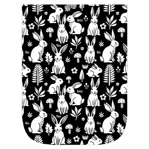 Easter bunny pattern Waist Pouch (Large) from ArtsNow.com Front Pocket