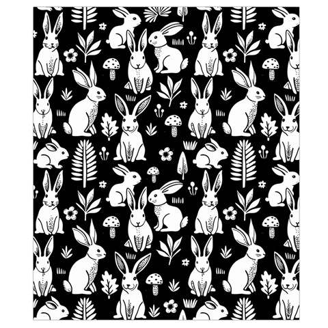 Easter bunny pattern Belt Pouch Bag (Large) from ArtsNow.com Back Strap