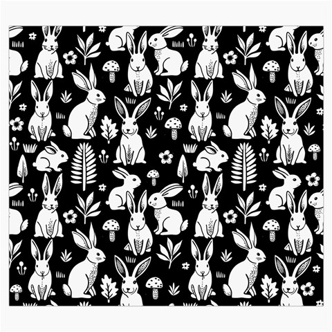 Easter bunny pattern Roll Up Canvas Pencil Holder (S) from ArtsNow.com Front