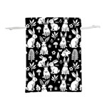 Easter bunny pattern Lightweight Drawstring Pouch (S)