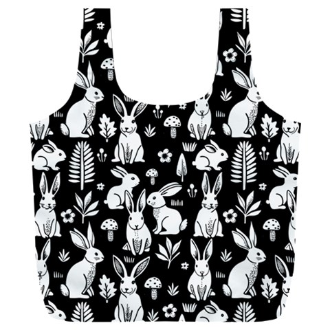 Easter bunny pattern Full Print Recycle Bag (XXXL) from ArtsNow.com Front