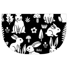 Easter bunny pattern Make Up Case (Medium) from ArtsNow.com Side Left