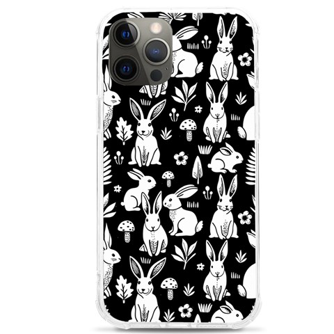 Easter bunny pattern iPhone 12 Pro max TPU UV Print Case from ArtsNow.com Front