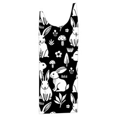 Easter bunny pattern Kids  Stylish Hooded Puffer Vest from ArtsNow.com Front Right Side
