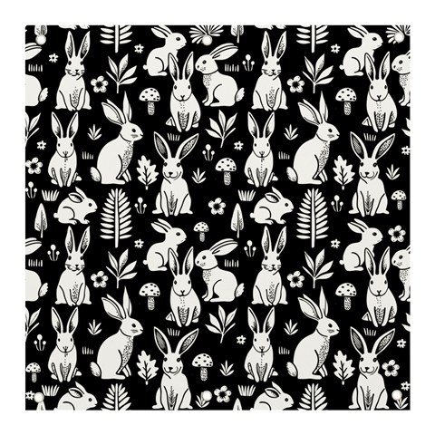 Easter bunny pattern Banner and Sign 3  x 3  from ArtsNow.com Front
