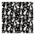 Easter bunny pattern Banner and Sign 3  x 3 
