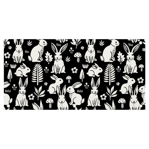 Easter bunny pattern Banner and Sign 4  x 2  from ArtsNow.com Front