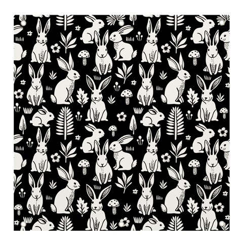 Easter bunny pattern Banner and Sign 4  x 4  from ArtsNow.com Front