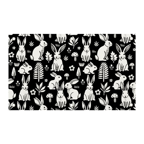 Easter bunny pattern Banner and Sign 5  x 3  from ArtsNow.com Front