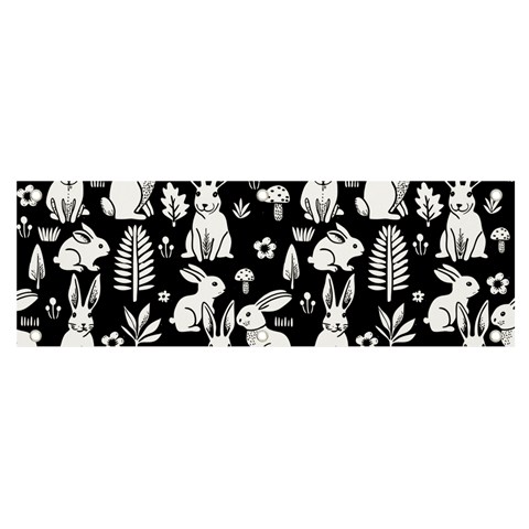 Easter bunny pattern Banner and Sign 6  x 2  from ArtsNow.com Front