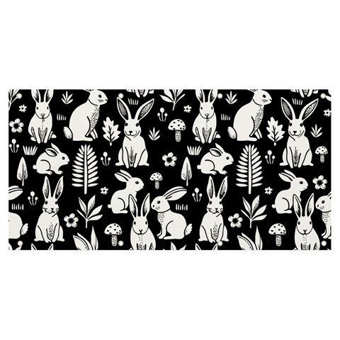 Easter bunny pattern Banner and Sign 8  x 4  from ArtsNow.com Front