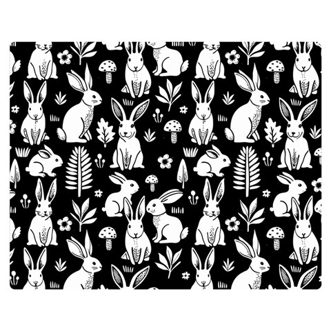 Easter bunny pattern 60  x 50  Premium Plush Fleece Blanket (Medium) from ArtsNow.com 60 x50  Blanket Front