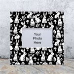 Easter bunny pattern White Box Photo Frame 4  x 6 