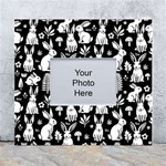 Easter bunny pattern White Wall Photo Frame 5  x 7 