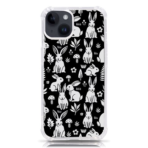 Easter bunny pattern iPhone 14 TPU UV Print Case from ArtsNow.com Front
