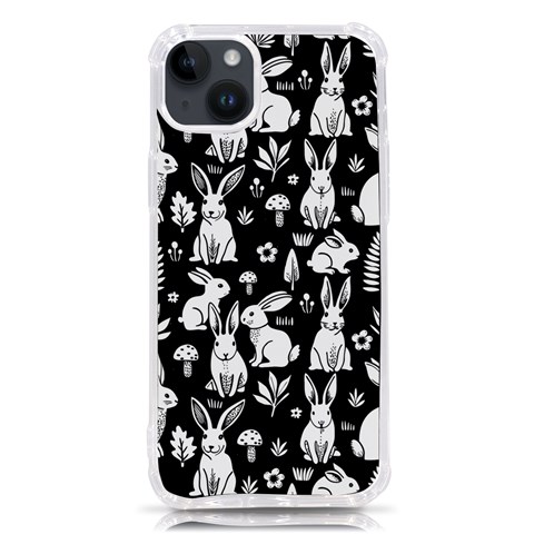 Easter bunny pattern iPhone 14 Plus TPU UV Print Case from ArtsNow.com Front