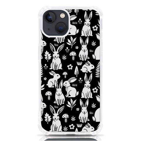 Easter bunny pattern iPhone 13 TPU UV Print Case from ArtsNow.com Front