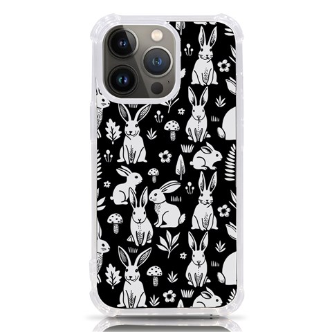 Easter bunny pattern iPhone 13 Pro TPU UV Print Case from ArtsNow.com Front