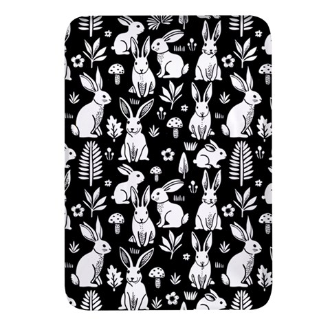 Easter bunny pattern Rectangular Glass Fridge Magnet (4 pack) from ArtsNow.com Front
