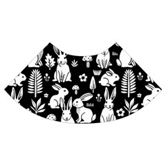 Easter bunny pattern Trumpet Sleeve Cropped Top from ArtsNow.com Cuff Left