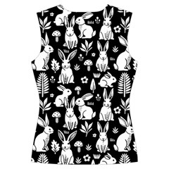 Easter bunny pattern Women s Cut Out Long Sleeve T Back