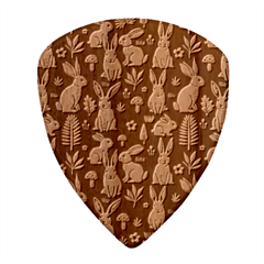 Easter bunny pattern Wood Guitar Pick (Set of 10) from ArtsNow.com Front
