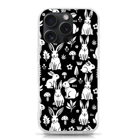 Easter bunny pattern iPhone 15 Pro TPU UV Print Case from ArtsNow.com Front