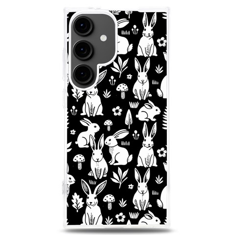 Easter bunny pattern Samsung Galaxy S24 Plus 6.7 Inch TPU UV Case from ArtsNow.com Front