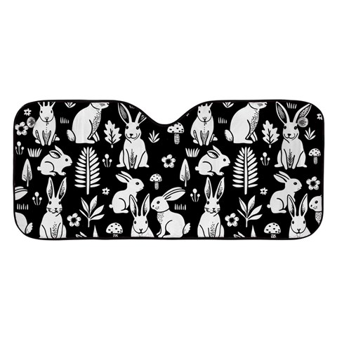 Easter bunny pattern Car Windshield Sunshade from ArtsNow.com Front