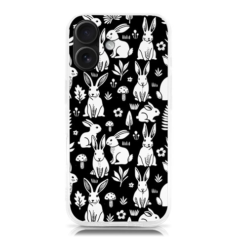 Easter bunny pattern iPhone 16 TPU UV Print Case from ArtsNow.com Front