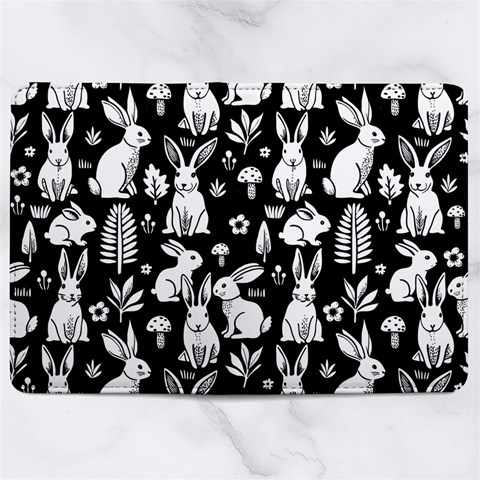 Easter bunny pattern Microfiber PU Leather Passport Holder from ArtsNow.com Full